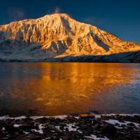 Everest Land trek taken this picture from Tilicho lake and mesokanta pass is so beautiful trek see more at www.everestlandtrek.com