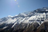 Ridge Of Annapurna III and Gangapurna From Tilicho Peak Hotel On Trek From Khangsar To Tilicho Tal Lake